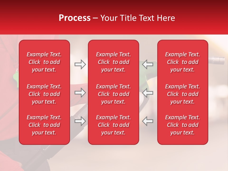 A Person Holding A Gas Pump In Their Hand PowerPoint Template