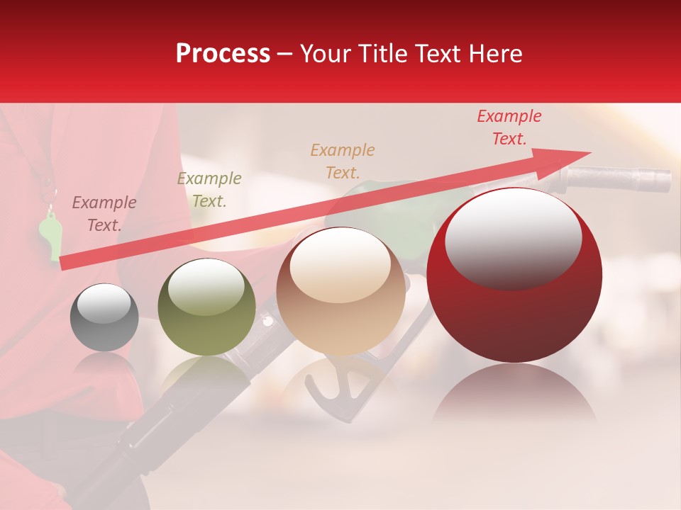 A Person Holding A Gas Pump In Their Hand PowerPoint Template