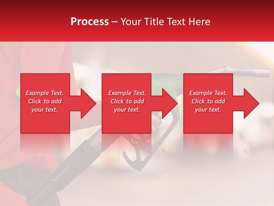 A Person Holding A Gas Pump In Their Hand PowerPoint Template