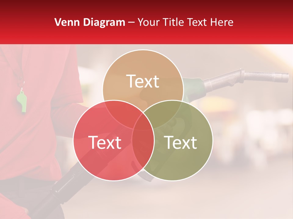 A Person Holding A Gas Pump In Their Hand PowerPoint Template