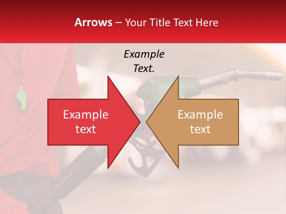 A Person Holding A Gas Pump In Their Hand PowerPoint Template