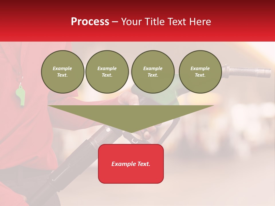 A Person Holding A Gas Pump In Their Hand PowerPoint Template