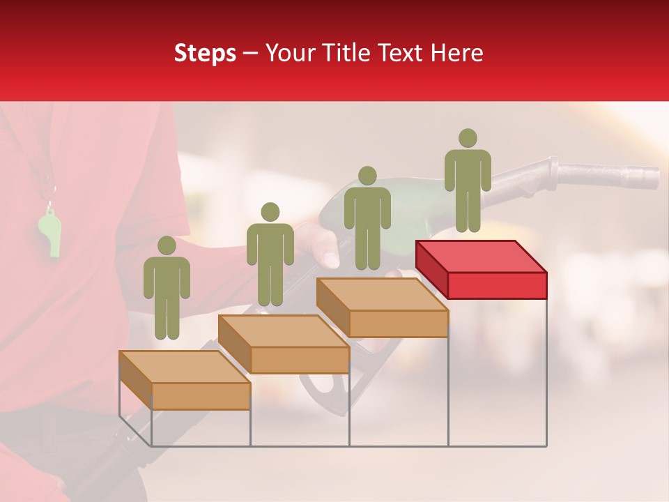 A Person Holding A Gas Pump In Their Hand PowerPoint Template