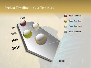 A Person Holding A Black Dog In A Field PowerPoint Template