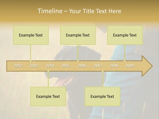 A Person Holding A Black Dog In A Field PowerPoint Template