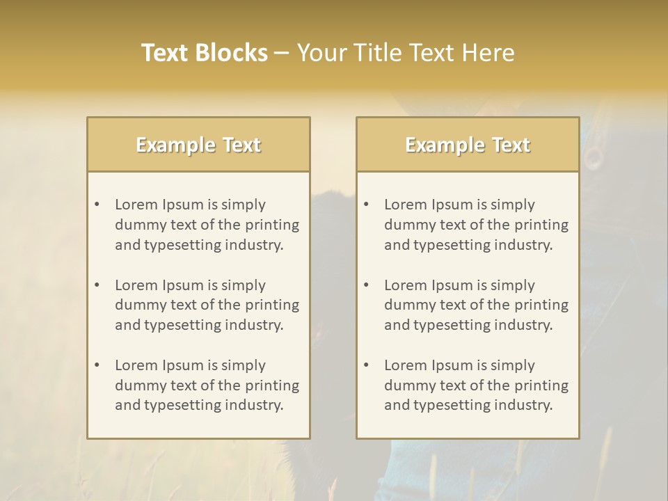 A Person Holding A Black Dog In A Field PowerPoint Template