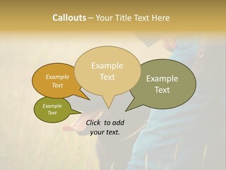 A Person Holding A Black Dog In A Field PowerPoint Template