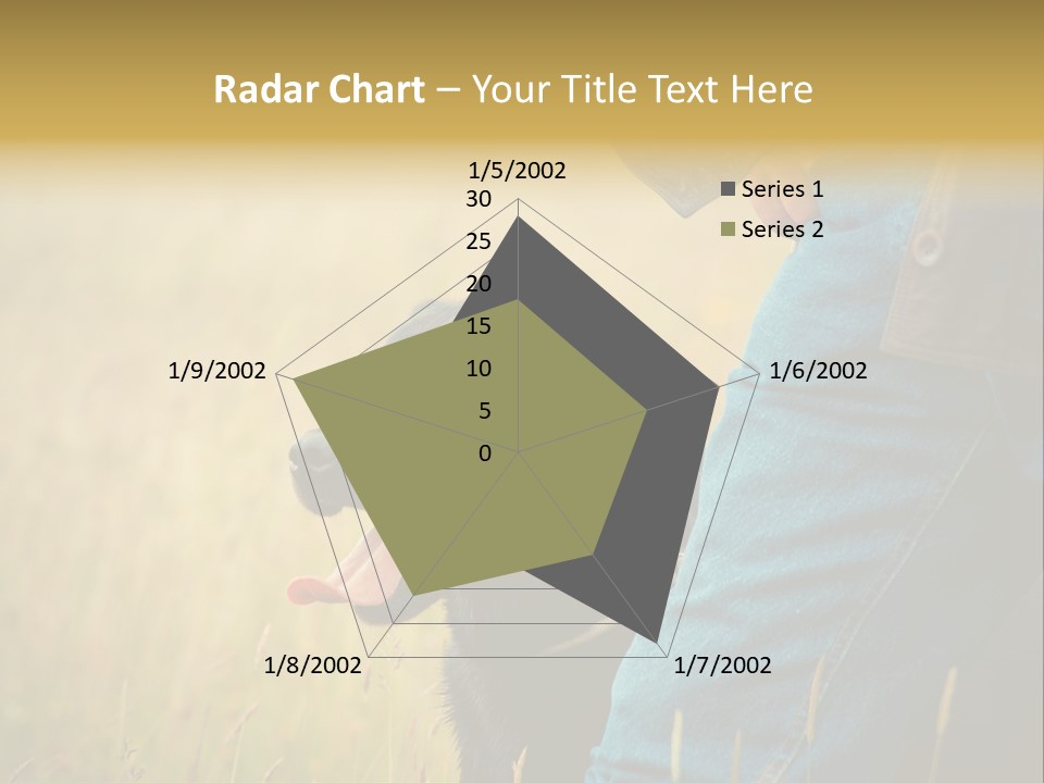 A Person Holding A Black Dog In A Field PowerPoint Template