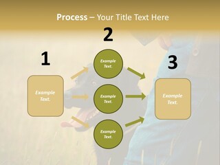 A Person Holding A Black Dog In A Field PowerPoint Template