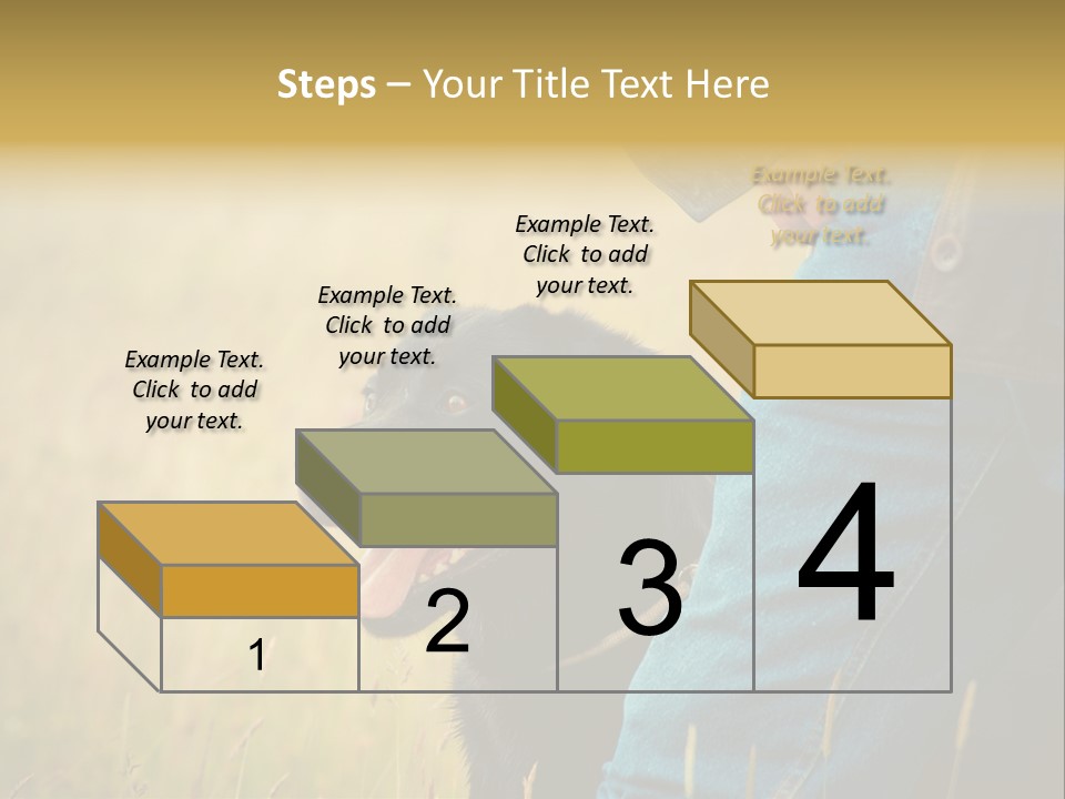 A Person Holding A Black Dog In A Field PowerPoint Template