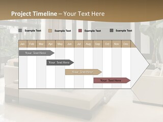 A Living Room With A Couch A Chair And A Television PowerPoint Template