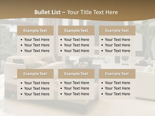 A Living Room With A Couch A Chair And A Television PowerPoint Template