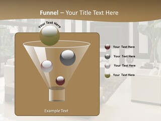 A Living Room With A Couch A Chair And A Television PowerPoint Template