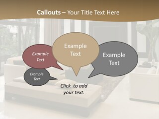 A Living Room With A Couch A Chair And A Television PowerPoint Template