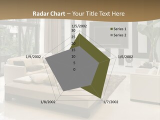 A Living Room With A Couch A Chair And A Television PowerPoint Template