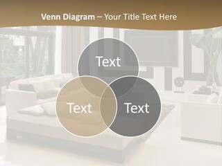 A Living Room With A Couch A Chair And A Television PowerPoint Template