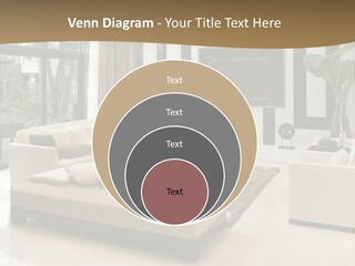 A Living Room With A Couch A Chair And A Television PowerPoint Template