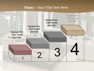 A Living Room With A Couch A Chair And A Television PowerPoint Template