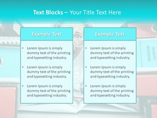 A Woman In Glasses Is Sitting At A Desk With Many Files PowerPoint Template