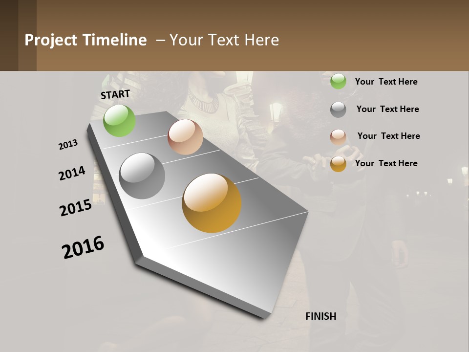 A Man And A Woman Walking Down A Street At Night PowerPoint Template
