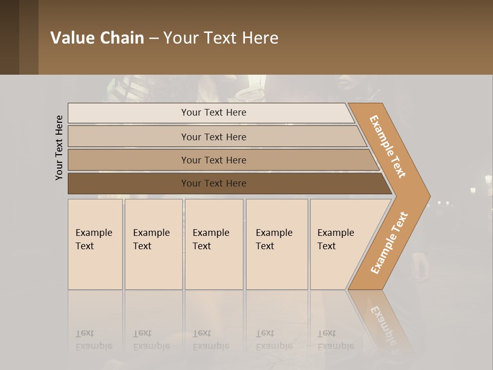 A Man And A Woman Walking Down A Street At Night PowerPoint Template