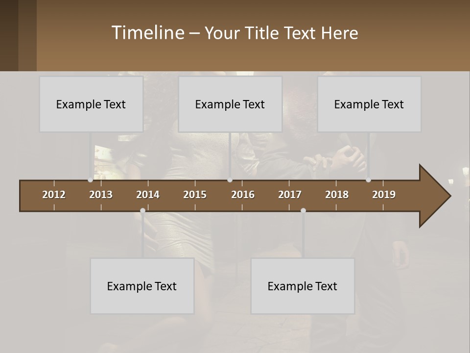A Man And A Woman Walking Down A Street At Night PowerPoint Template