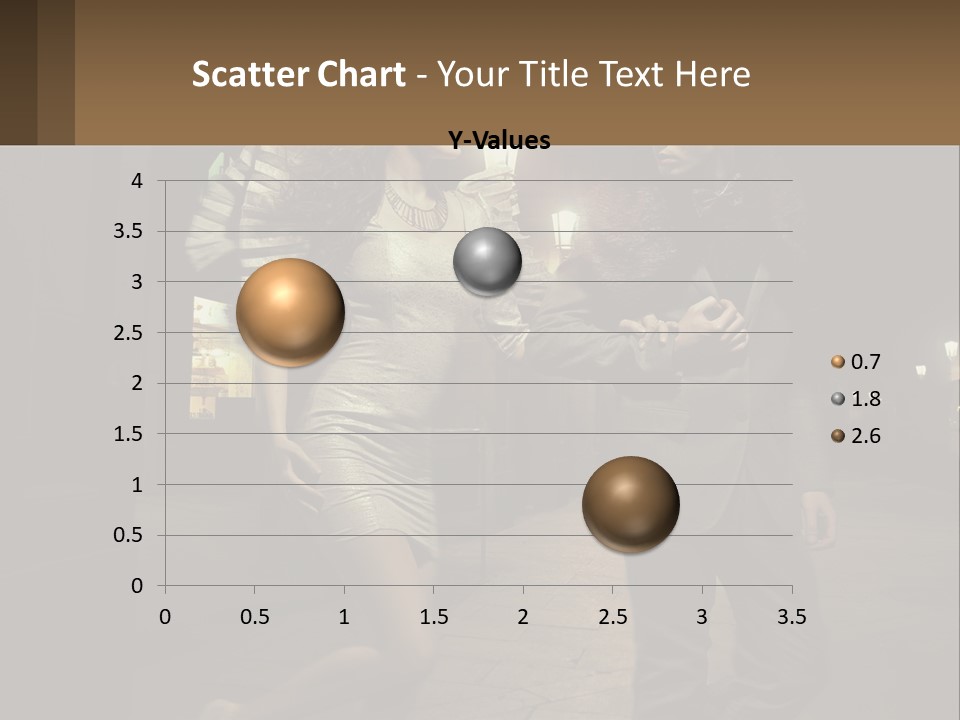 A Man And A Woman Walking Down A Street At Night PowerPoint Template