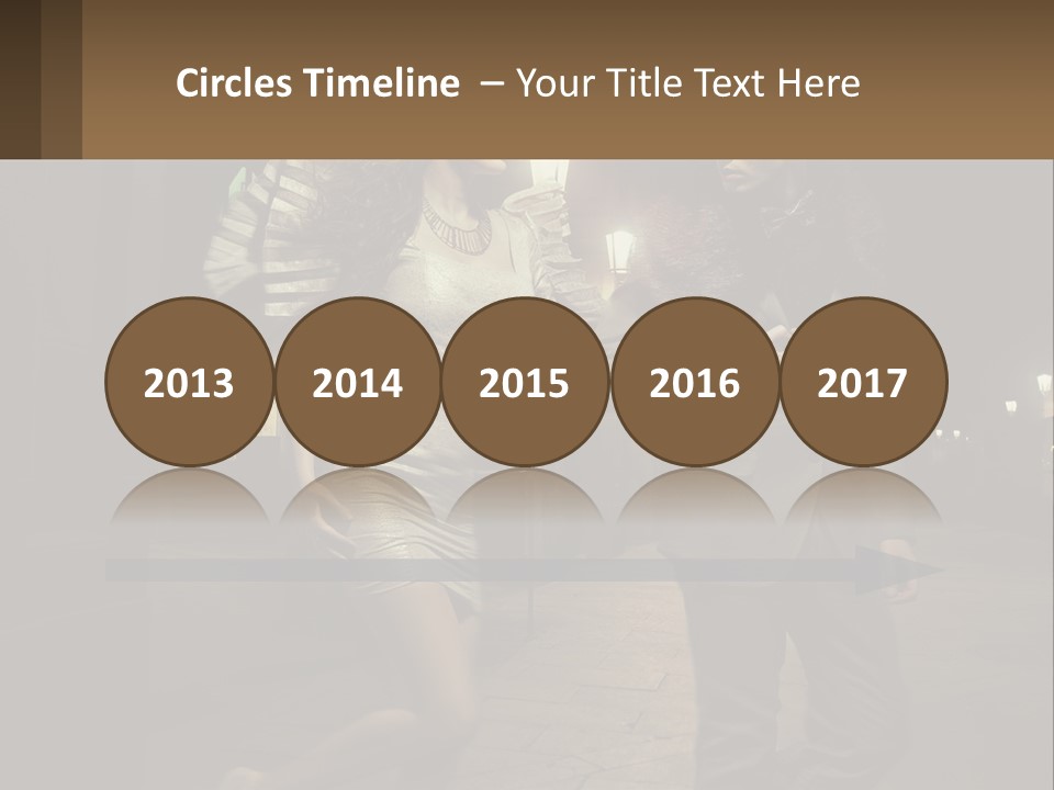 A Man And A Woman Walking Down A Street At Night PowerPoint Template