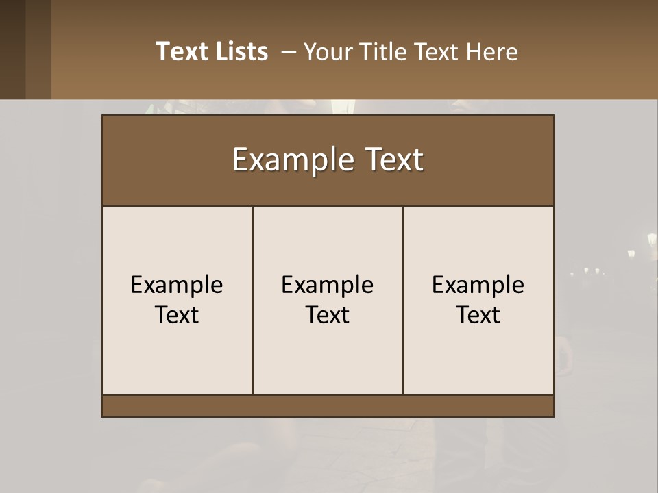 A Man And A Woman Walking Down A Street At Night PowerPoint Template