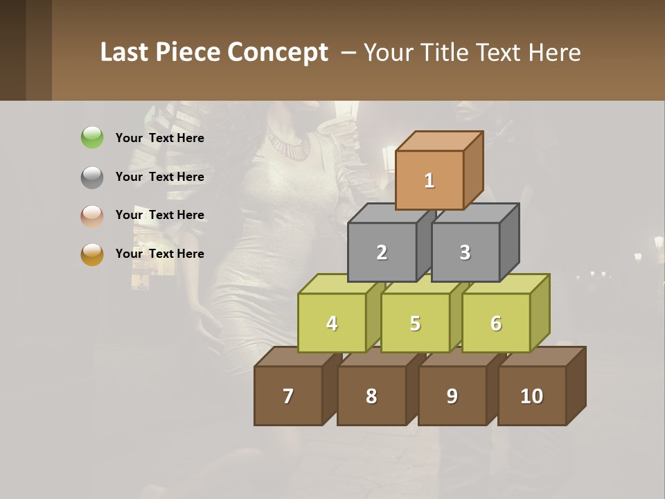 A Man And A Woman Walking Down A Street At Night PowerPoint Template