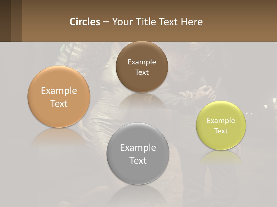 A Man And A Woman Walking Down A Street At Night PowerPoint Template