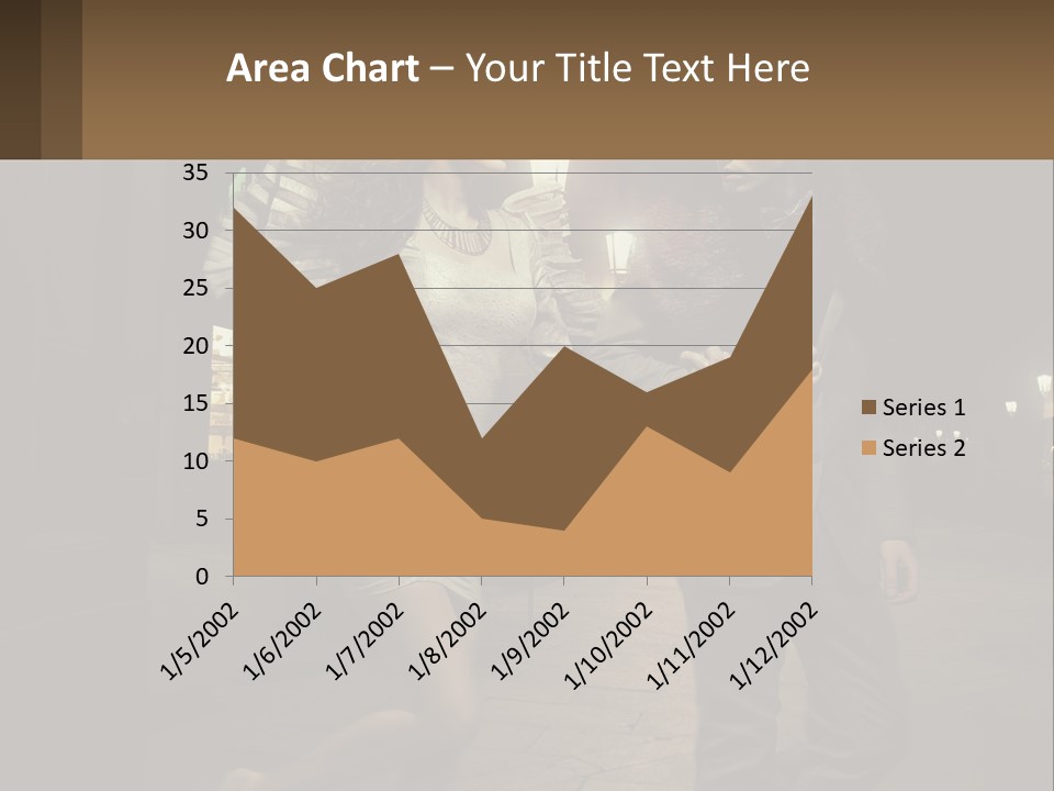 A Man And A Woman Walking Down A Street At Night PowerPoint Template