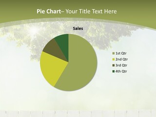 A Fence With A Tree In The Middle Of It PowerPoint Template