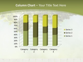 A Fence With A Tree In The Middle Of It PowerPoint Template