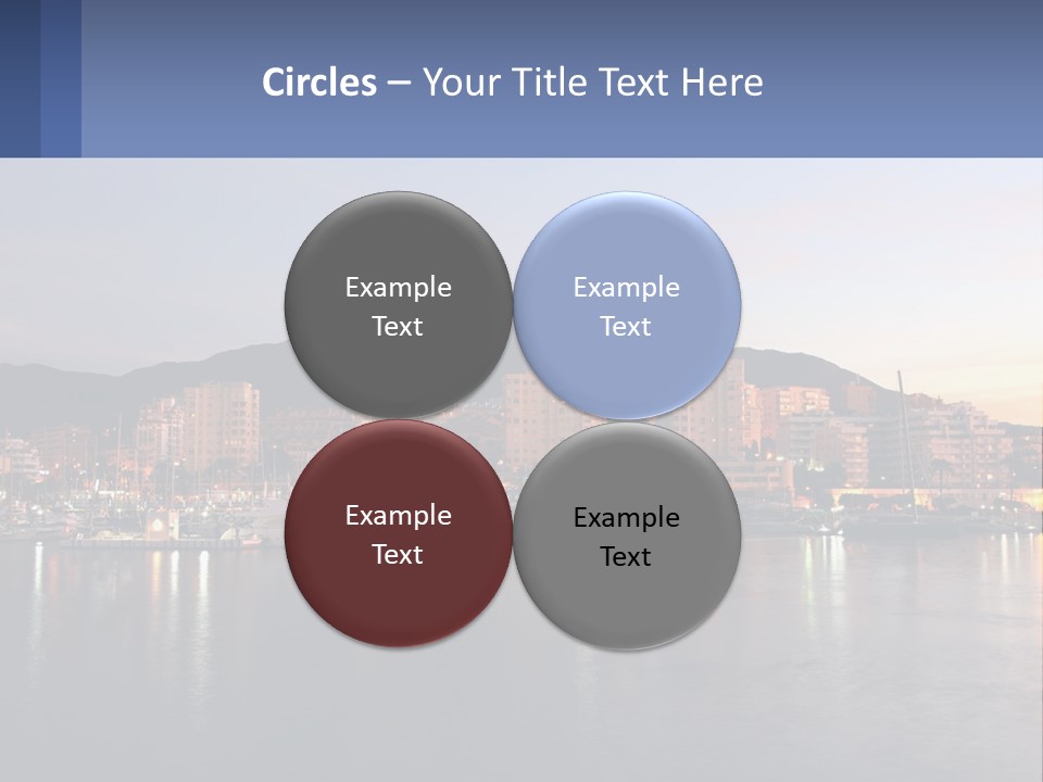 A Large Body Of Water With A City In The Background PowerPoint Template