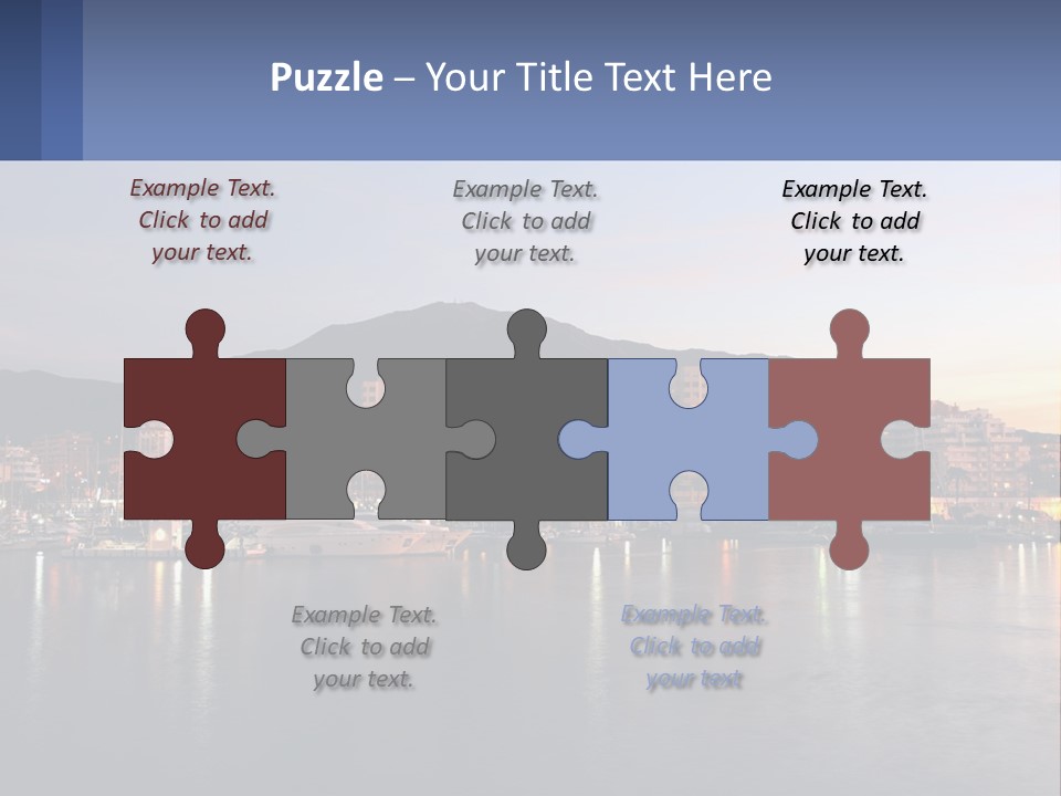 A Large Body Of Water With A City In The Background PowerPoint Template