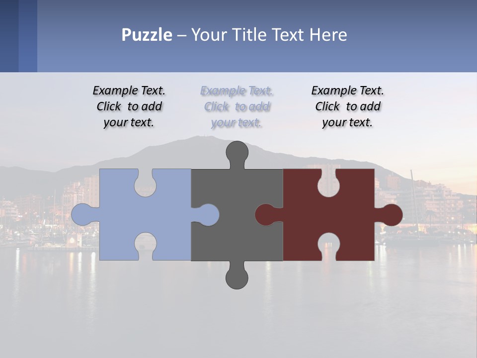 A Large Body Of Water With A City In The Background PowerPoint Template