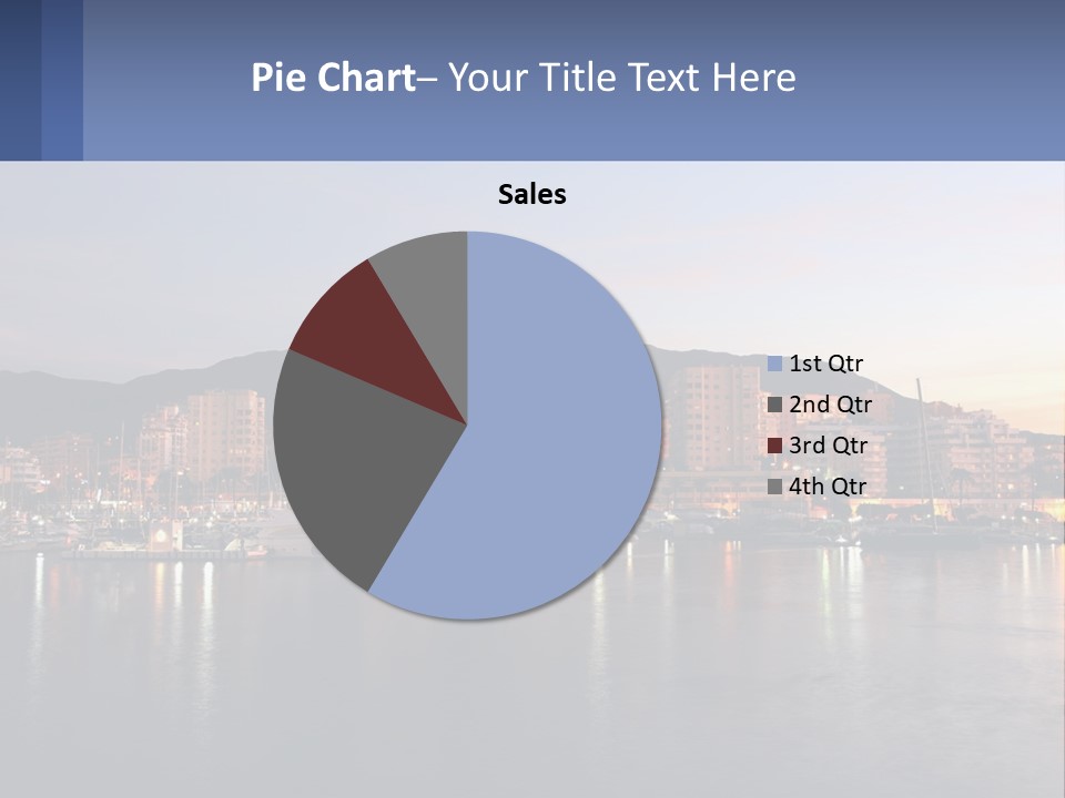 A Large Body Of Water With A City In The Background PowerPoint Template