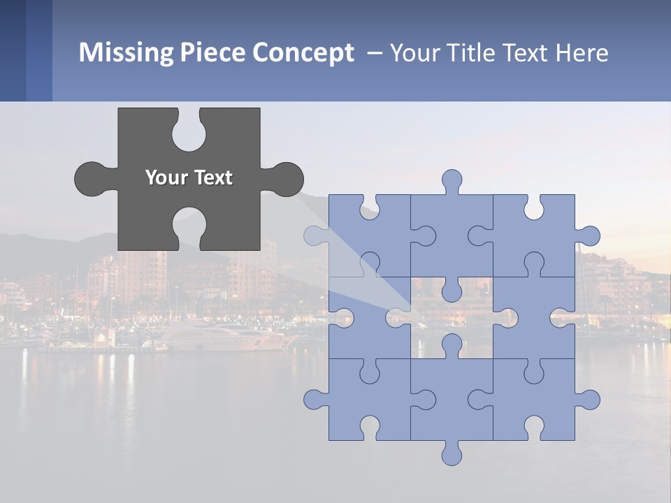 A Large Body Of Water With A City In The Background PowerPoint Template