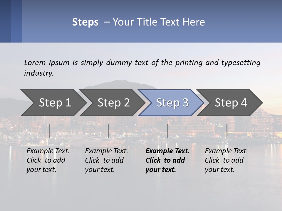 A Large Body Of Water With A City In The Background PowerPoint Template