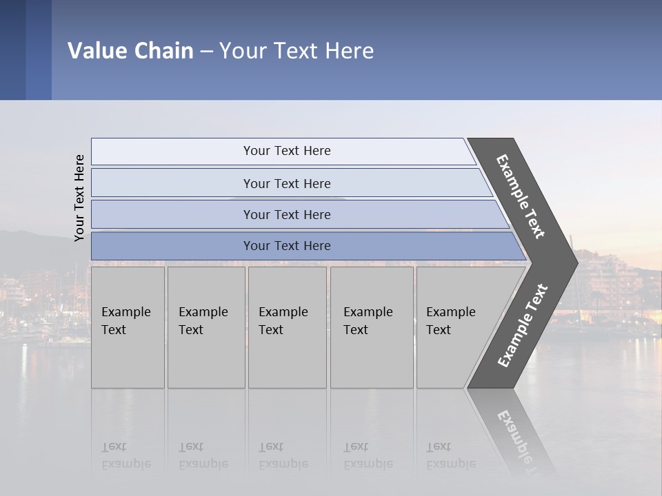 A Large Body Of Water With A City In The Background PowerPoint Template