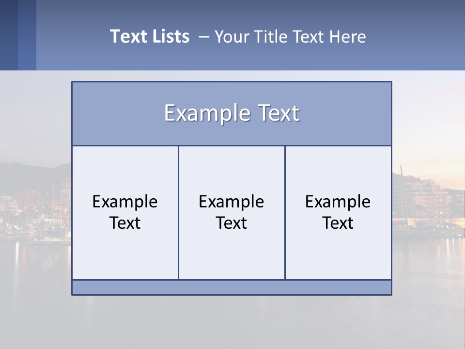 A Large Body Of Water With A City In The Background PowerPoint Template