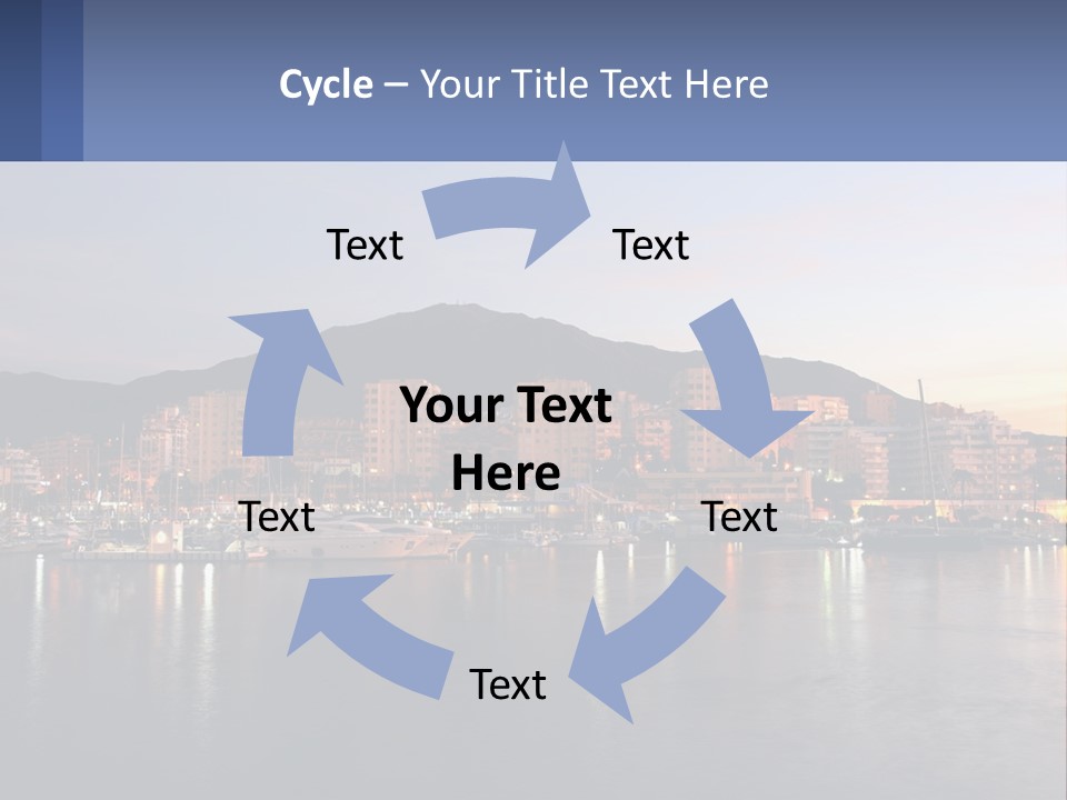 A Large Body Of Water With A City In The Background PowerPoint Template