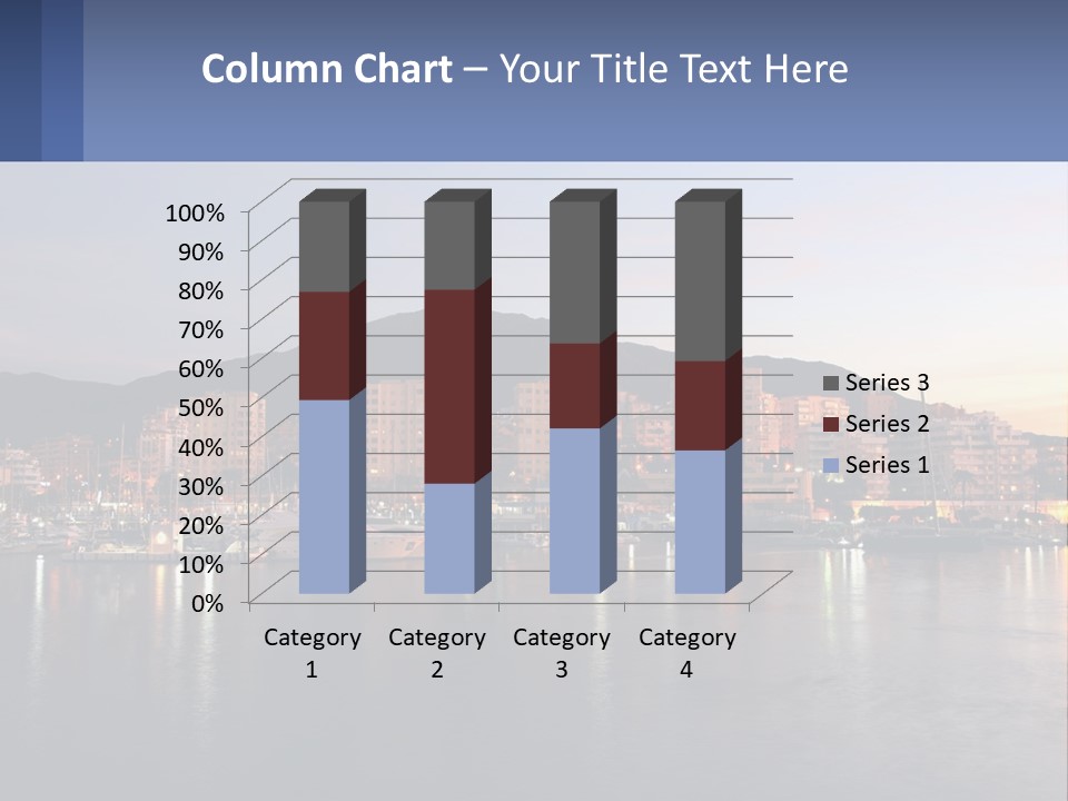A Large Body Of Water With A City In The Background PowerPoint Template