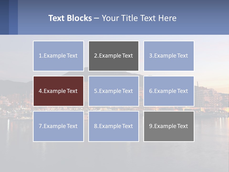 A Large Body Of Water With A City In The Background PowerPoint Template