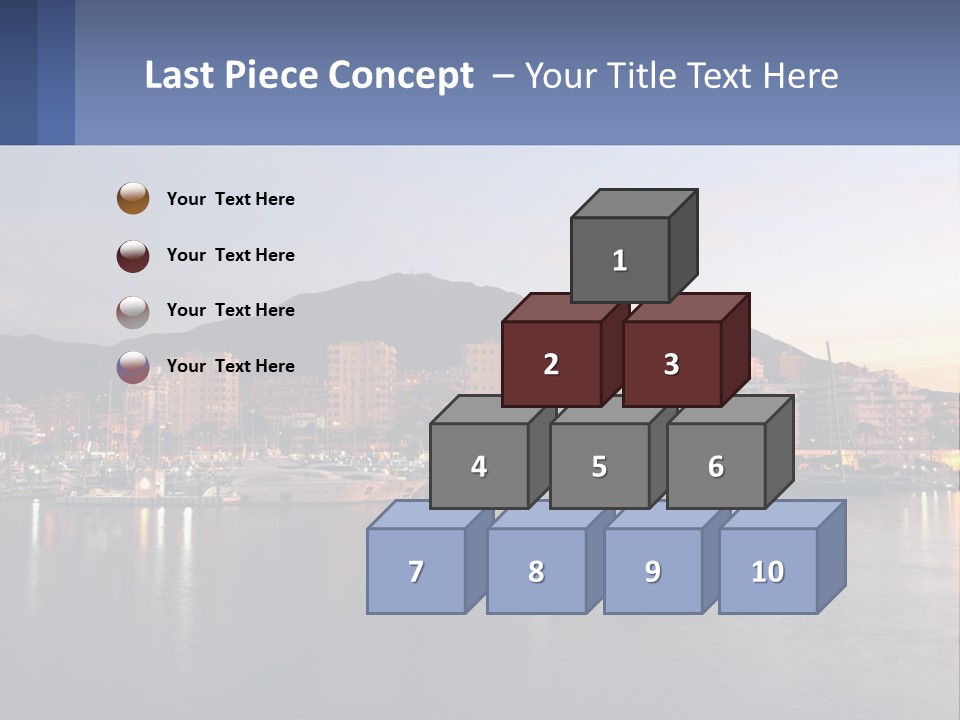 A Large Body Of Water With A City In The Background PowerPoint Template