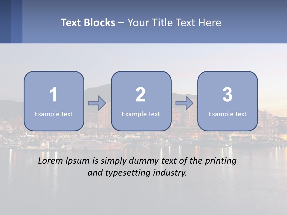 A Large Body Of Water With A City In The Background PowerPoint Template