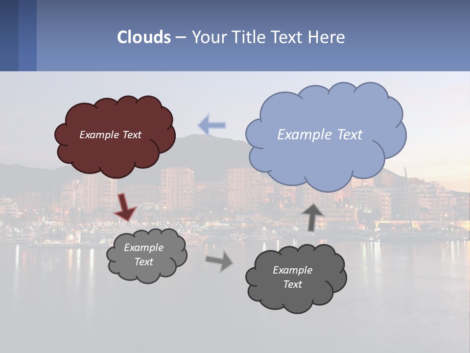 A Large Body Of Water With A City In The Background PowerPoint Template