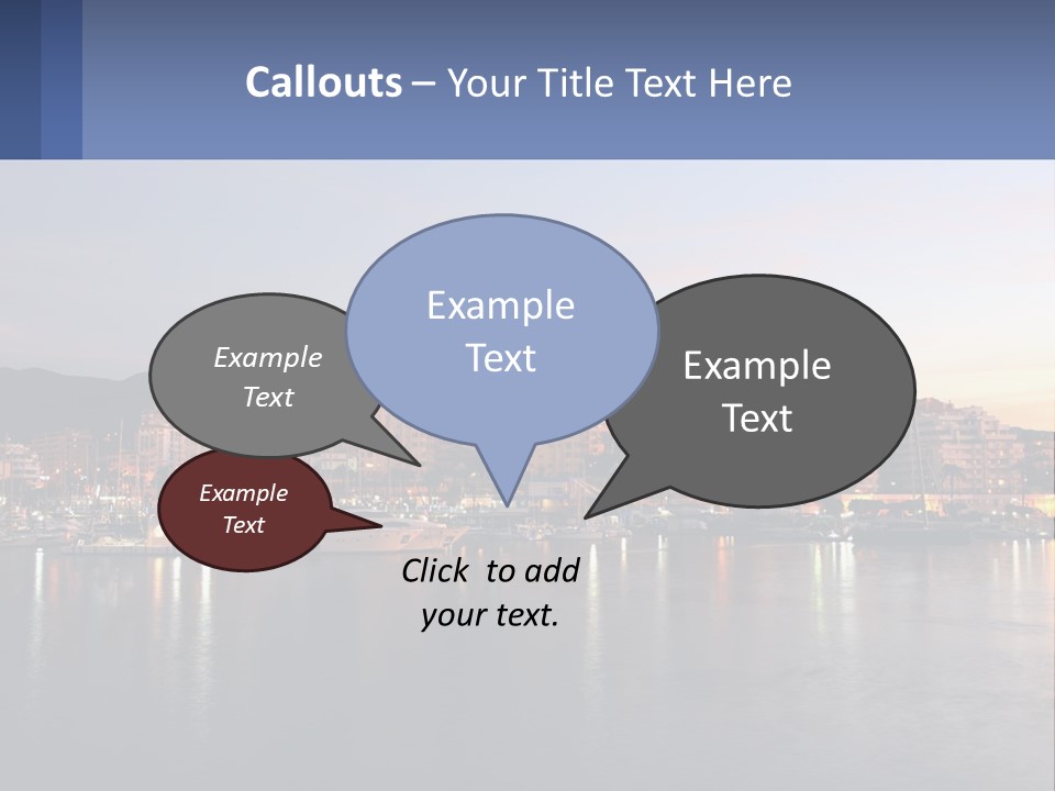 A Large Body Of Water With A City In The Background PowerPoint Template