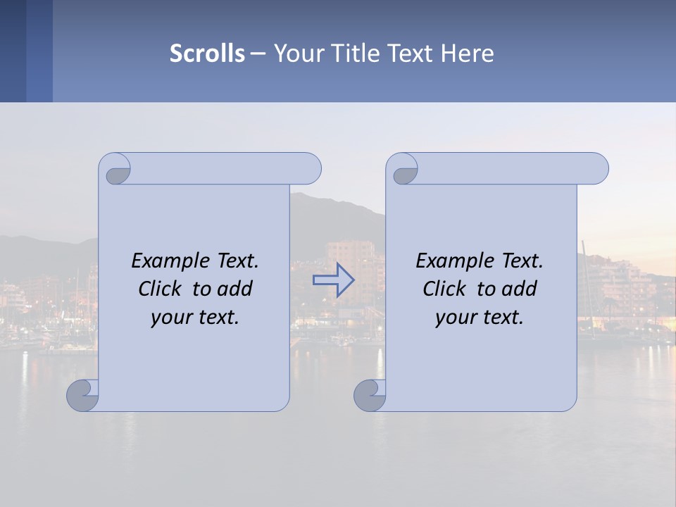 A Large Body Of Water With A City In The Background PowerPoint Template